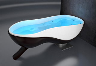 Illustration for article titled SPAcer is Flip-Up Spa Bath For Tiny Homes